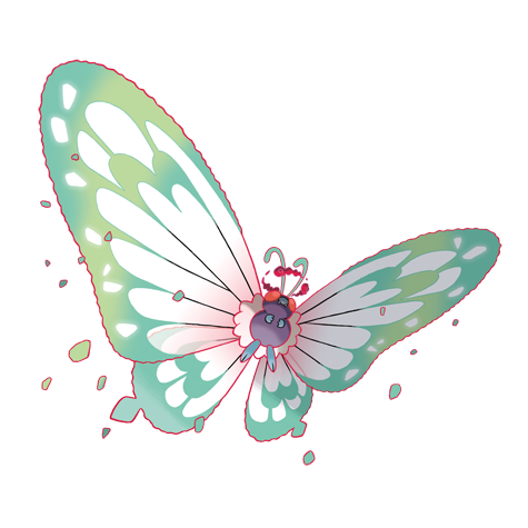 Gigantamax Butterfree artwork