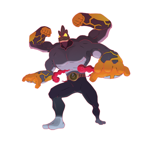 Gigantamax Machamp artwork